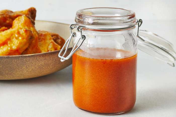 Recipe for chicken wing sauce