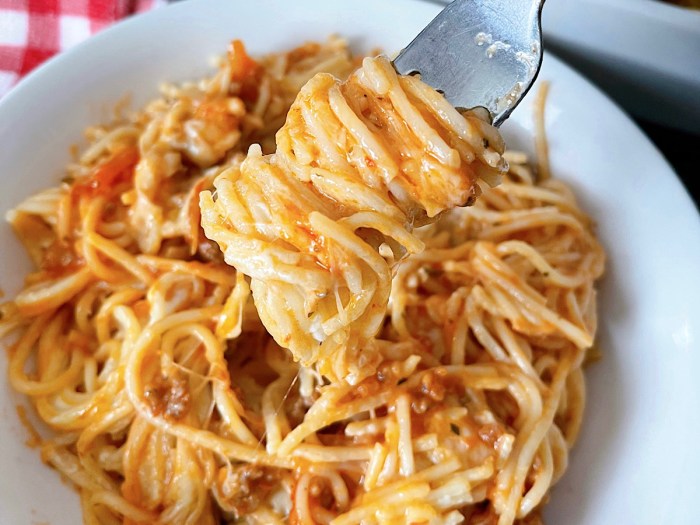 Spaghetti with alfredo sauce recipe