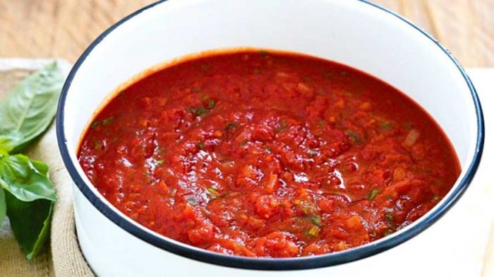 Recipe for basic tomato sauce