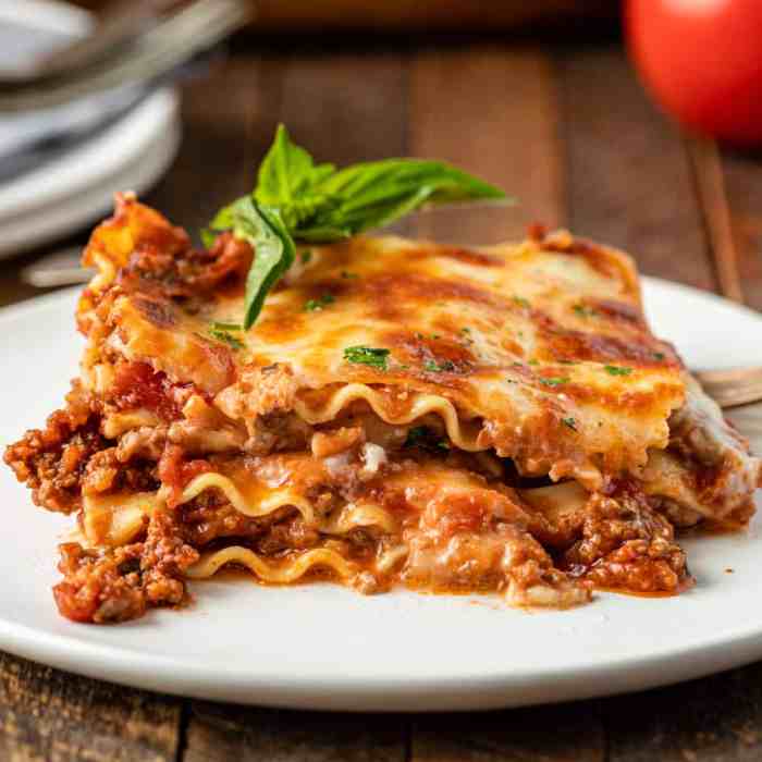 Recipe for lasagna sauce