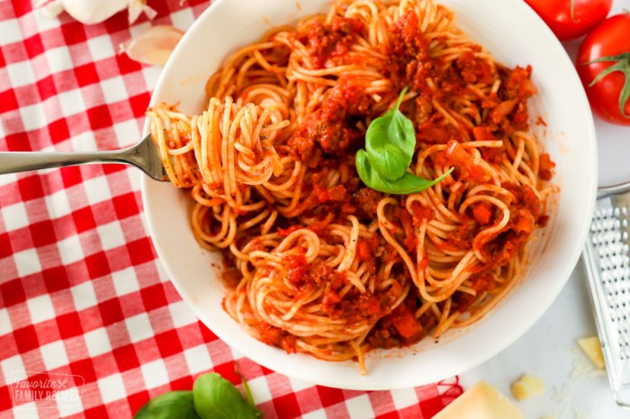 Traditional italian spaghetti sauce recipe