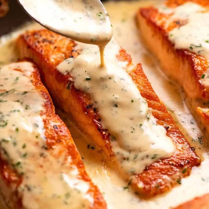 Sauces for salmon recipes