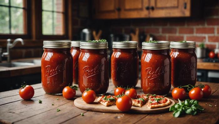 Recipe for canned pizza sauce