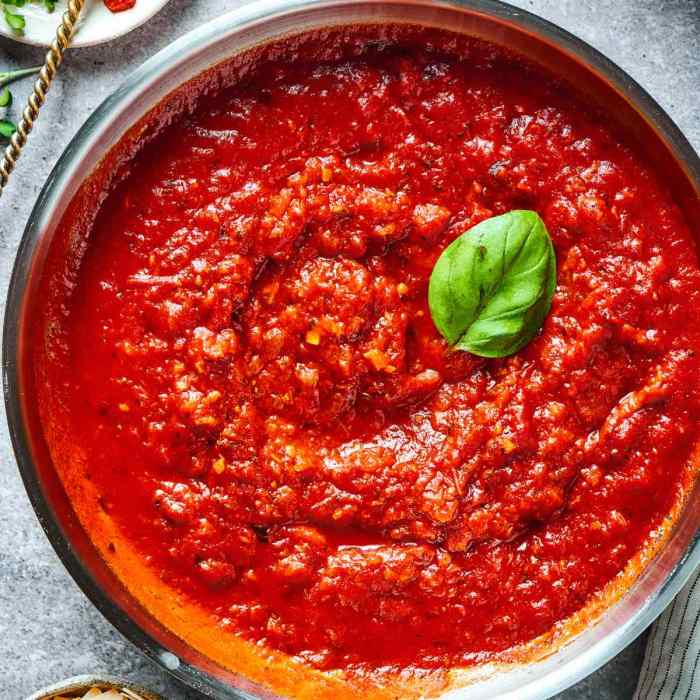 Recipe for sauce